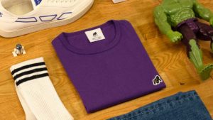t-shirt violet upcycling
