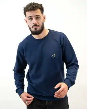Sweat Made in France coton bio bleu marine
