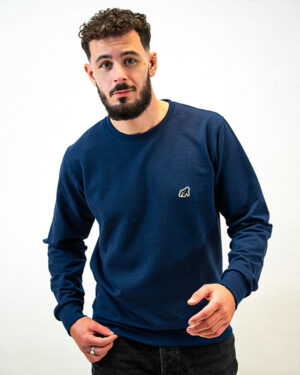 Sweat Made in France coton bio bleu marine