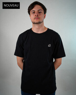 T-shirt oversize noir coton bio Made in France