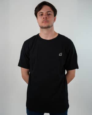 T-shirt oversize noir coton bio Made in France