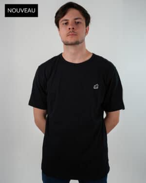 T-shirt oversize noir coton bio Made in France