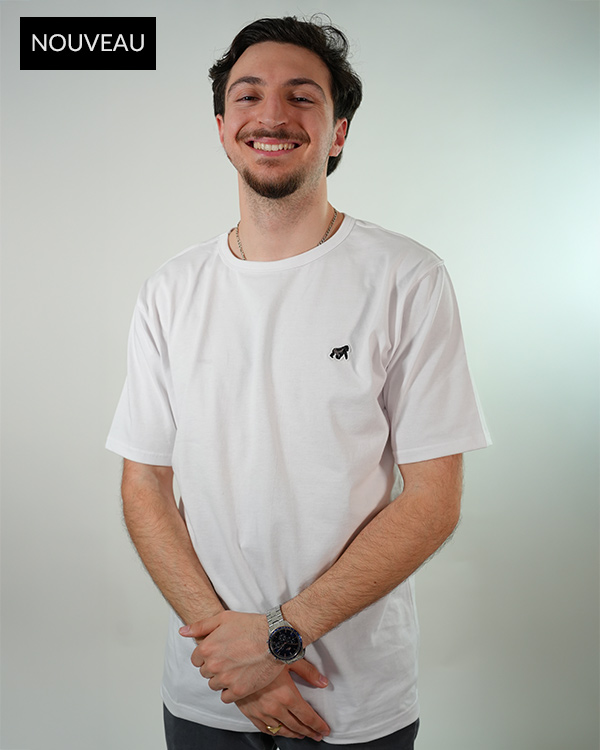 T-shirt oversize blanc coton bio Made in France